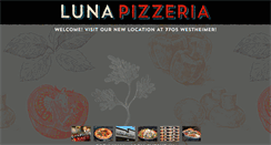 Desktop Screenshot of lunapizzeria.com